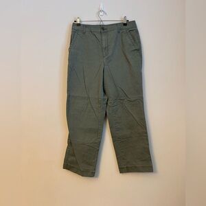 GAP Women's 10 Olive Girlfriend Khaki Pants
